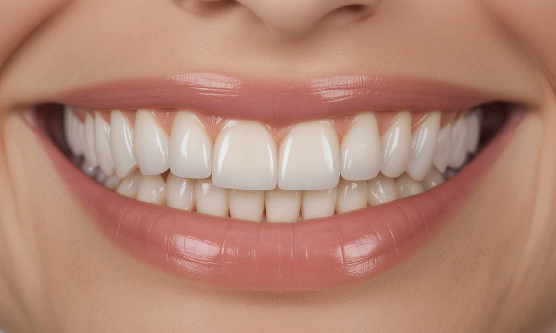 Completed aesthetic ceramic restoration